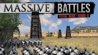 Total War Rome 2 Empire Divided  Sassanid Siege Massive Battles [upl. by Waylen]