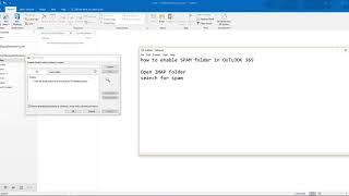 how to enableshow spam folder in outlook [upl. by Acino]