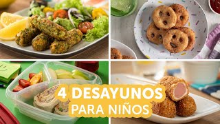 4 desayunos para niños  Kiwilimón [upl. by Eelyac514]