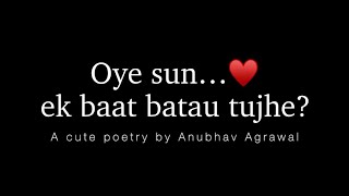 A Cute Hindi Poetry for your Special One ♥️  Best Whatsapp Status  corpspacex1 [upl. by Rayshell]