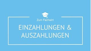 Einzahlungen Auszahlungen Einnahmen und Ausgaben Rechnungswesen [upl. by Yffub570]