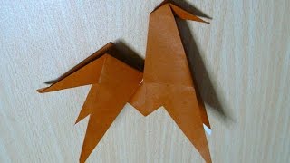 Wie man Pferd macht Origami Die Kunst des Papierfaltens [upl. by Sal]