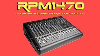 DEMO Rockville RPM1470 14Channel Powered Mixer w Bluetooth [upl. by Halland]