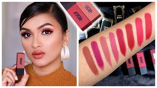 STUNNING 8 New Shades  Nykaa Ultra Matte Lipstick  BeautiCo [upl. by Aitekram766]