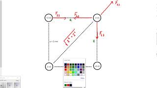 Coulombs Law and Electric Field 4 Charges [upl. by Venn773]