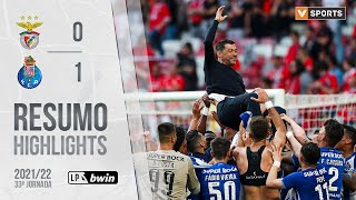 Highlights  Resumo Benfica 01 FC Porto Liga 2122 33 [upl. by Pry]