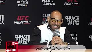 Jean Silva UFC Seattle Media Day Interview [upl. by Aubyn225]