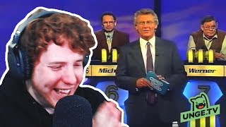 LACHFLASH UNGE REAGIERT AUF YT KACKE QUIZSHOW  ungeklickt [upl. by Ailev232]