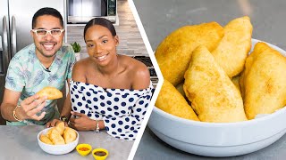 How To Make Trini Aloo Potato Pies  Foodie Nation [upl. by Hall]