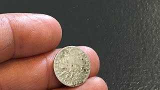 TUTO Comment NETTOYER une monnaie en ARGENT How to CLEAN SILVER coin metal detecting [upl. by Yrdua]