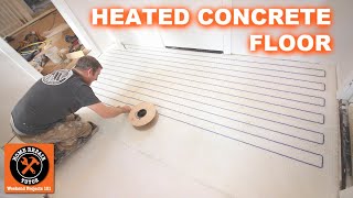 Heated Floor on Concrete Slab with Strata Heat [upl. by Reeta]