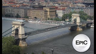 Chain Bridge Széchenyi Lánchíd  Budapest Hungary HD [upl. by Chiles124]