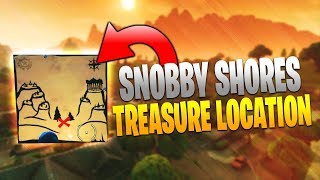 Snobby Shores Treasure Map Location Fortnite Battle Royale Guide [upl. by Seek]