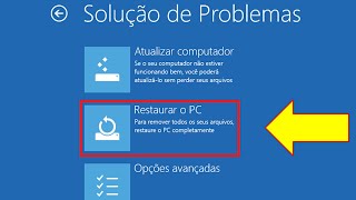 Windows 10 NÃO inicia  Como Restaurar o PC  Solução de Problemas Como Resolver [upl. by Arimahs524]