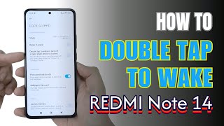 How to double tap to screen On and Off Redmi Note 14 [upl. by Nodle296]