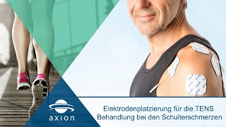 Schulterschmerzen  Elektrodenplatzierung für TENS  axion [upl. by Milli]