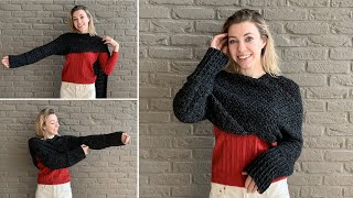 CROCHET SWEATER SCARF  FREE PATTERN [upl. by Merriott]