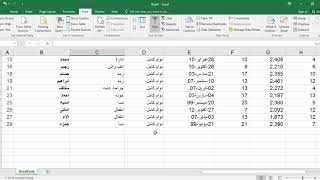 7 Excel making Filter طريقة عمل فلترة وتصفيه للبيانات فى الاكسل [upl. by Corel]