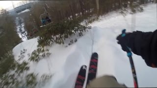 CRAZY SKIER ESCAPES SKI PATROL [upl. by Serafina461]