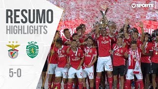 Highlights  Resumo Benfica 50 Sporting Supertaça Cândido de Oliveira [upl. by Wessling]