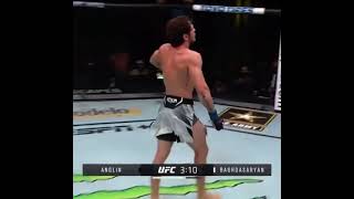 UFC Headkick KO Melsik Baghdasaryan [upl. by Ymerej]