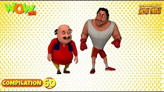 Motu Patlu  Non stop 3 episodes  3D Animation for kids  60 [upl. by Anyal]