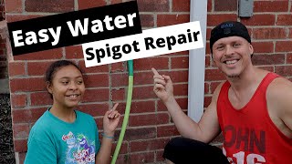 How To Rethread The Outside Water Hose Spigot [upl. by Paris909]