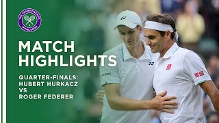 Hubert Hurkacz vs Roger Federer  QuarterFinal Highlights  Wimbledon 2021 [upl. by Strickman795]