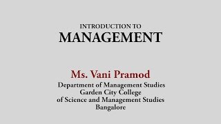 Introduction to management [upl. by Bryana192]