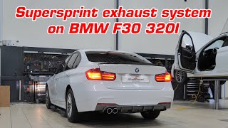 BMW F30 320I with Supersprint exhaust system [upl. by Nileuqay]