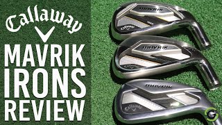 CALLAWAY MAVRIK IRONS Standard Pro amp Max REVIEW [upl. by Acsicnarf]