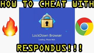 HOW TO CHEAT WITH RESPONDUS LOCKDOWN BROWSER [upl. by Hassadah]