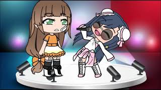 Marinette vs Lila singing battle for adrien • Gacha Life• [upl. by Mehelhteb]