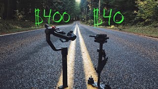 Cheap Stabilizer vs Gimbal [upl. by Sidonnie625]