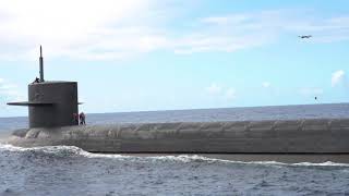 Drone Delivery aboard the Ohioclass BallisticMissile Submarine USS Henry M Jackson SSBN 730 [upl. by Narra]