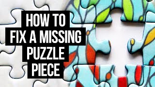 How to Make a Replacement Jigsaw Puzzle Piece [upl. by Nowaj]