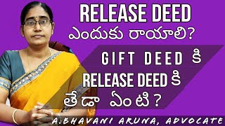 GIFT DEED RELEASE DEED difference purpose [upl. by Nataniel]