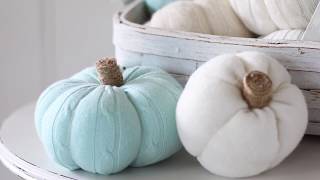 How to Make Sweater Pumpkins from Sleeves [upl. by Aicilehp455]