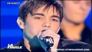 Gregory Lemarchal a corps perdu live Star Academy 5 la finale [upl. by Allard]