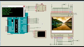 How to use TFT DISPLAY with Arduino Unoproteus simulation [upl. by Eiltan218]