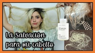 EL MEJOR PRODUCTO PARA EL CABELLO MALTRATADO POR DECOLORACION  OLAPLEX 3 ❤ [upl. by Nahshu432]