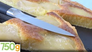 Recette de Tarte Amandine aux poires rapide  750g [upl. by Laise801]