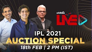 Cricbuzz Live IPL 2021 Auction Special [upl. by Eedna]