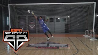 Jarrett Allen Uses His Impressive Hops To Block Kicks  Sport Science  ESPN [upl. by Jody]