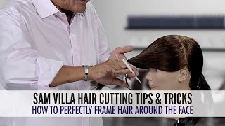 How To Easily Frame Hair Around The Face Using a Twist Cutting Technique [upl. by Dorrej]