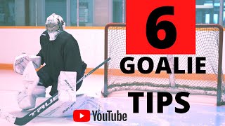 NHL GOALIE COACH 6 TIPS FOR BETTER GOALTENDING [upl. by Cybill]