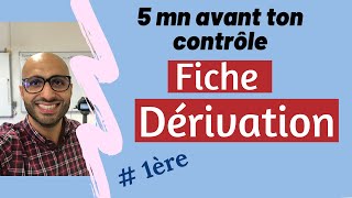 5 minutes avant ton contrôle  Fiche Dérivation [upl. by Simetra]