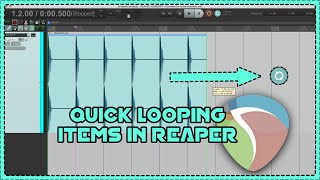 Quick Looping items in REAPER  REAPERDAW Tips and Tricks [upl. by Lynna]