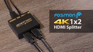 4K HDMI Splitter 1 in 2 Out Specs amp Instructions HD8186 [upl. by Atinrev]