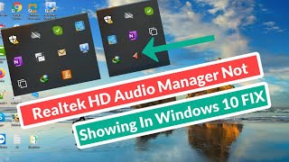 Realtek HD Audio Manager Not Showing In Windows 10 FIX [upl. by Nnayllek308]